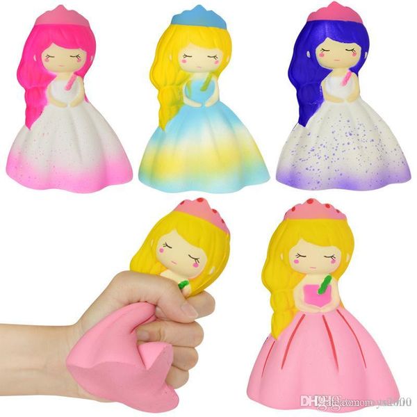 

14 см jumbo эластичный мягкий пу squishy медленно растущий антистрессовый каваи squishies свадебная девочка сожмите детские игрушки ремешок