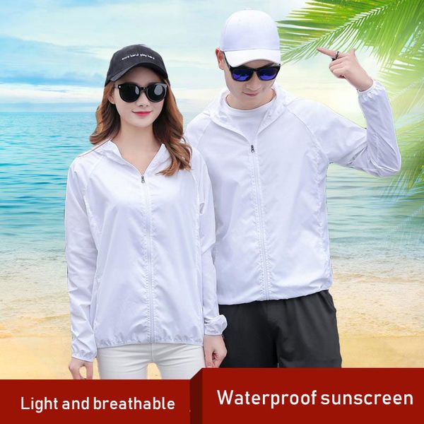 

sunshade durable polyester 6 size white quick drying clothes fishing outdoor sunscreen clothing ultraviolet rays summer, Black;red