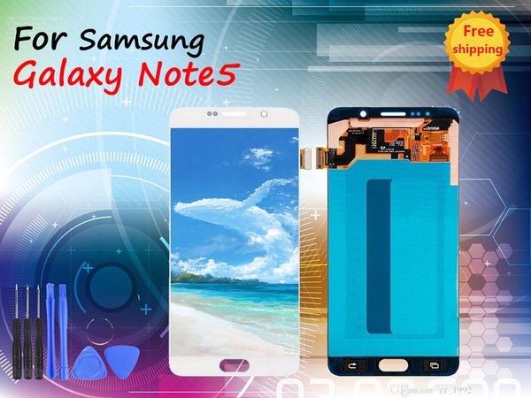 

оригинал для samsung galaxy note5 жк-дисплей с n920a n920t n920p n920f сенсорный экран digitizer замены бесплатной доставкой