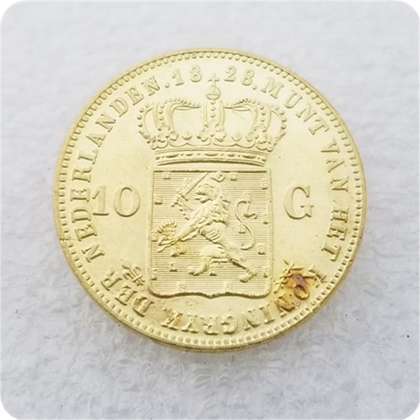 

1818,1826,1828,1829.1840 netherlands 10 gulden - willem i copy coin ing