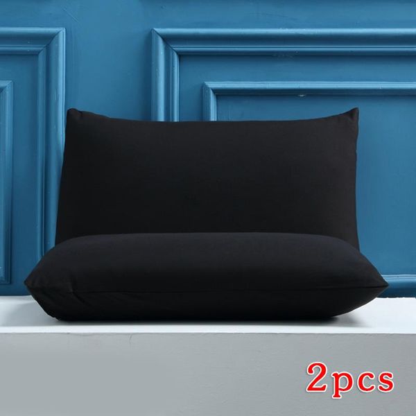 

2pcs plain pillow cases concealed zipper pillowcase breathable soft elastic for home goods 1pc flower pillowcase polyester