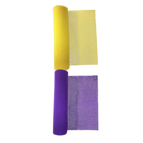 

2 rolls 30x200cm pvc foam rubber non-slip kitchen cupboard box liner drawer mat under rug grip