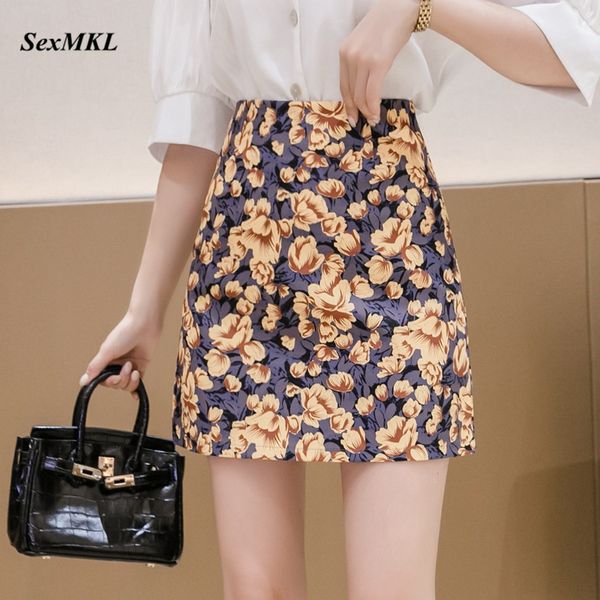 

fashion print summer skirts womens 2020 summer a line high waist skirt women clothes streetwear short mini harajuku skirt, Black