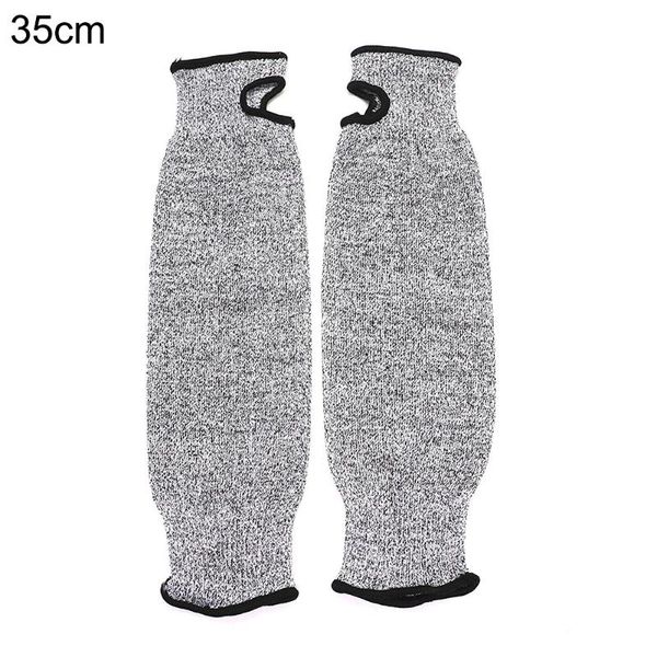 

1 pair safety arm sleeve anti cut puncture proof guard bracers protector sport drive work arm anti-cut protective safety gloves, Black;gray