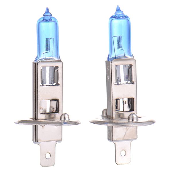 

2pcs h1 100w 12v halogen bulbs super xenon white fog lights high power car headlight lamp car light source parking car-styling