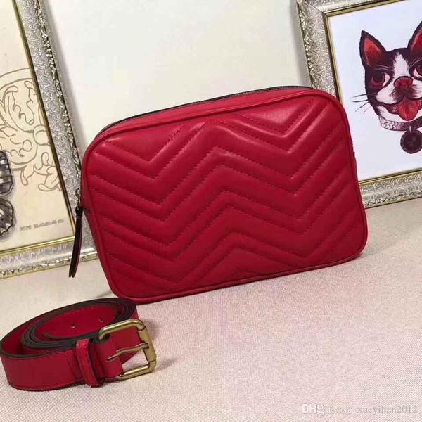 

2018 women's luxury fanny pack, women's designer bag and women's leisure fanny pack size:24.5*17*5.5cm