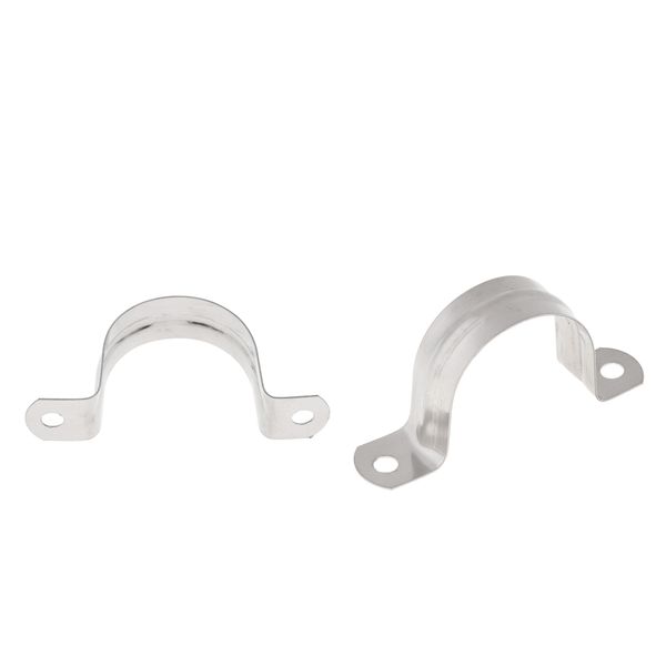 

2x stainless steel pipe seatpost clamp fixing - heavy work 40 mm / 1.57 inches