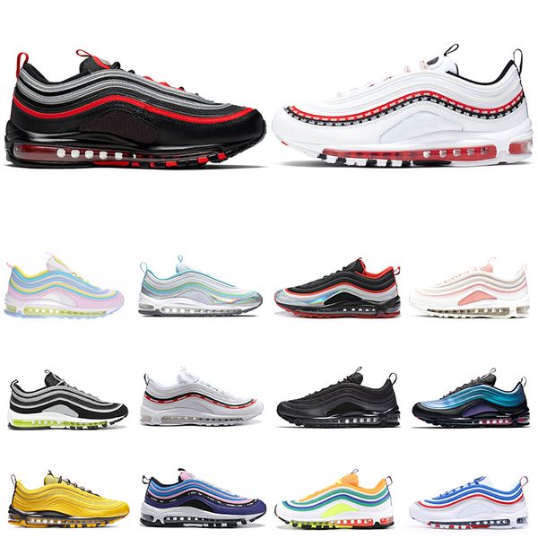 

nike air max 97 новое поступление мужчины кроссовки balck metallic gold south beach prm желтый тройной белый открытый дизайнер женщины спорт