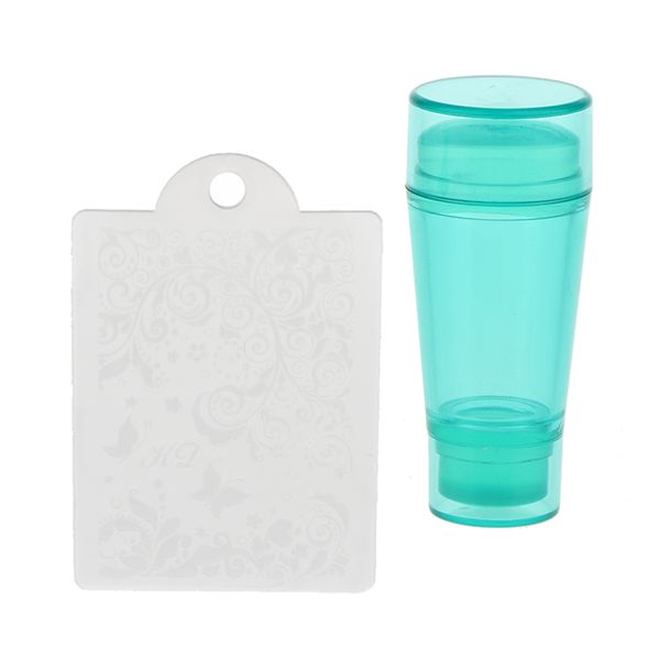 

3 colors nail art stamping stamper kit with image plate manicure tool diy