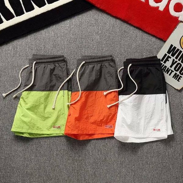 

male ladies four seasons students three-point korean version five sports split loose casual male lad, White;black