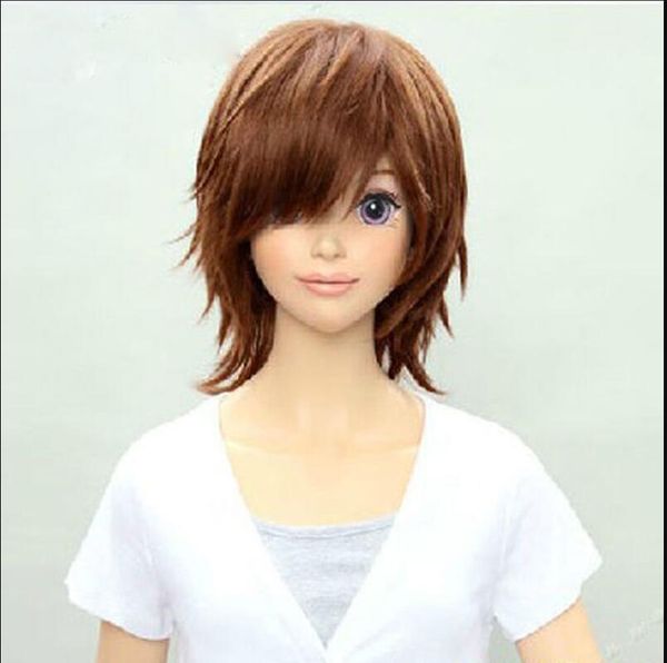 Wig New Wavy Layered Short Brown K On Hirasawa Yui Men Women