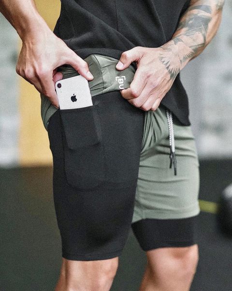 

men sports shorts casual running basketball training bodybuilding shorts gym fitness shorts m-4xl, White;black