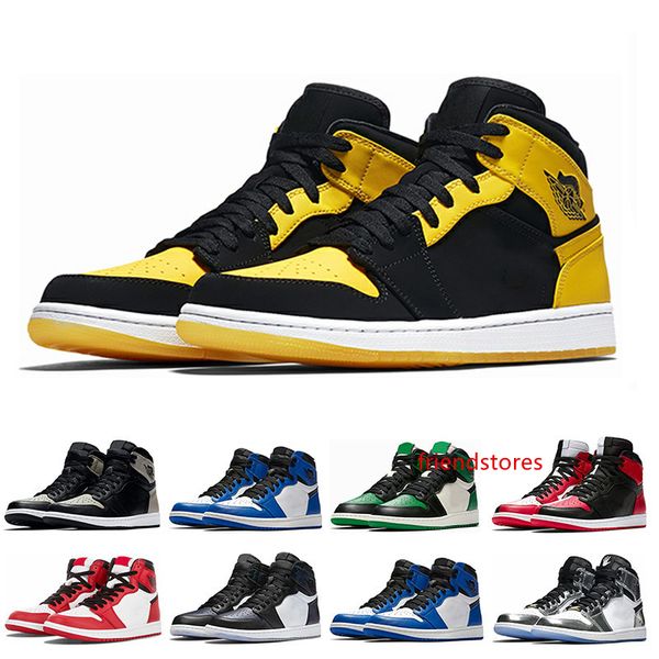 

designer 1s mens basketball shoes pine green court purple chicago og 1 game royal blue backboard sports sneaker size 5.5-13