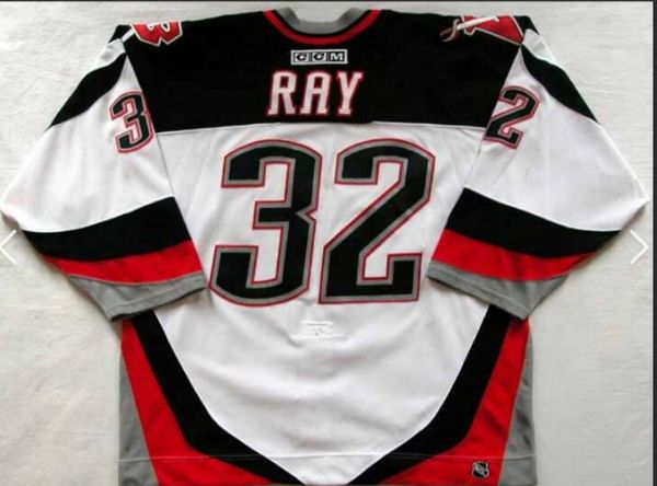 

custom men youth women vintage #32 rob ray buffalo sabres 1999 ccm hockey jersey size s-5xl or custom any name or number, Black