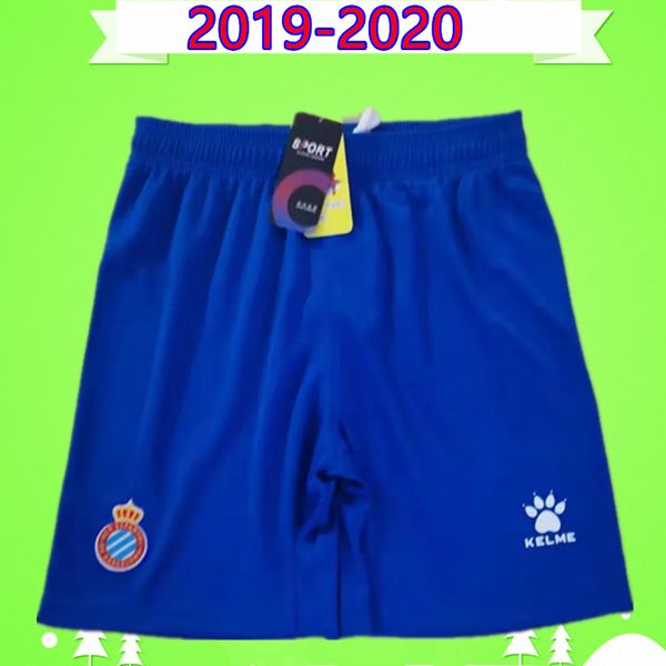 

2019 2020 espanyol soccer shorts mens home blue football pants 19 20 wu lei melendo marc roca, Black;red