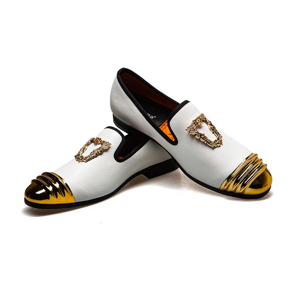 

meijiana pointed toe slip on man casual shoes genuine leather male bridal office loafers designer men's wedding, Black