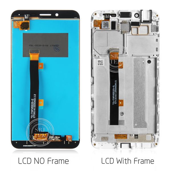 

asus zenfone 3 max for zc553kl lcd display panel touch screen sensor assembly glass frame for asus zc553kl display x00da