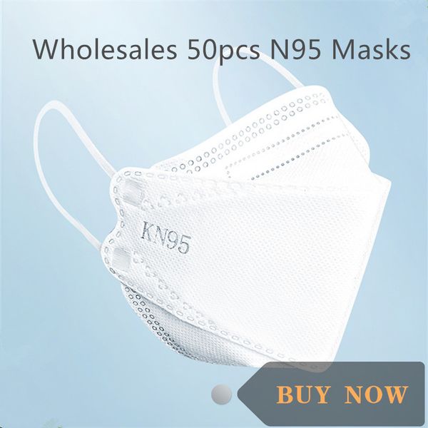 

50pcs n95 reusable masque anti c-virus virus mask ffp2 mouth caps kn95 masks wholesale