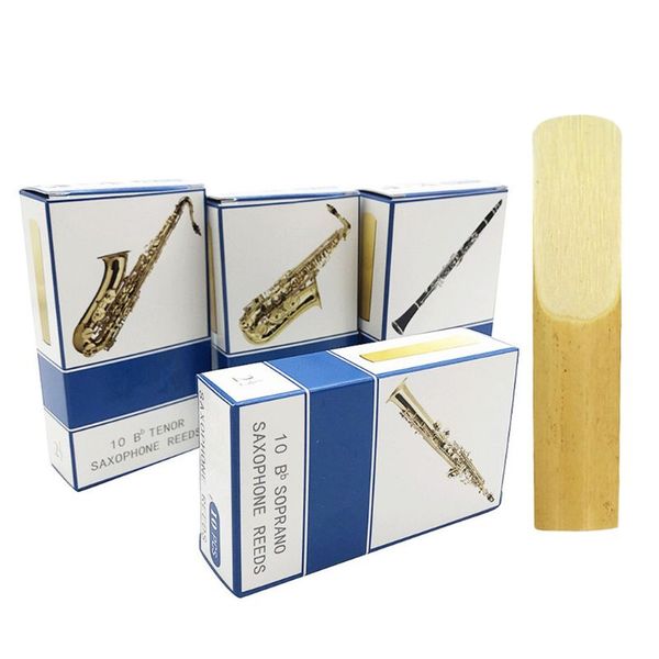 

10pcs/set alto/soprano/tenor saxophone reeds strength 2.5 bb clarinet reed