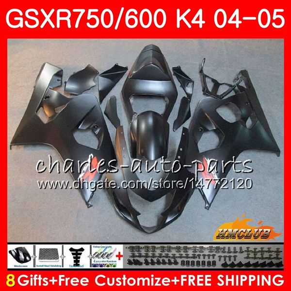 

bodywork for suzuki gsxr 750 gsx r750 gsx-r600 gsxr600 matte black 04 05 7hc.22 gsxr-750 gsxr 600 04 05 k4 gsxr750 2004 2005 fairing kit