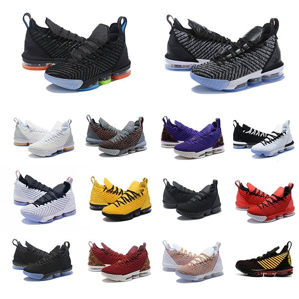 

2019 womens mens 16 basketball shoes martin red black gold crown blue bron boys girls youth kids high sneakers outdoor sport shoes