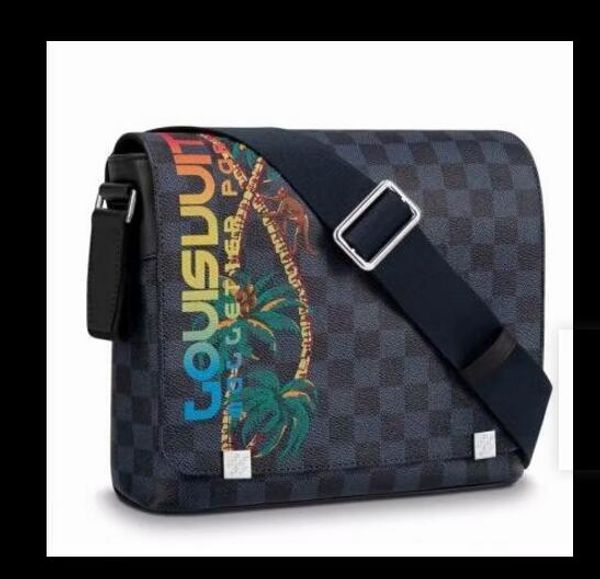 

2019 марка кожаная мужская сумка из искусственной кожи граффити сумка портфель пов