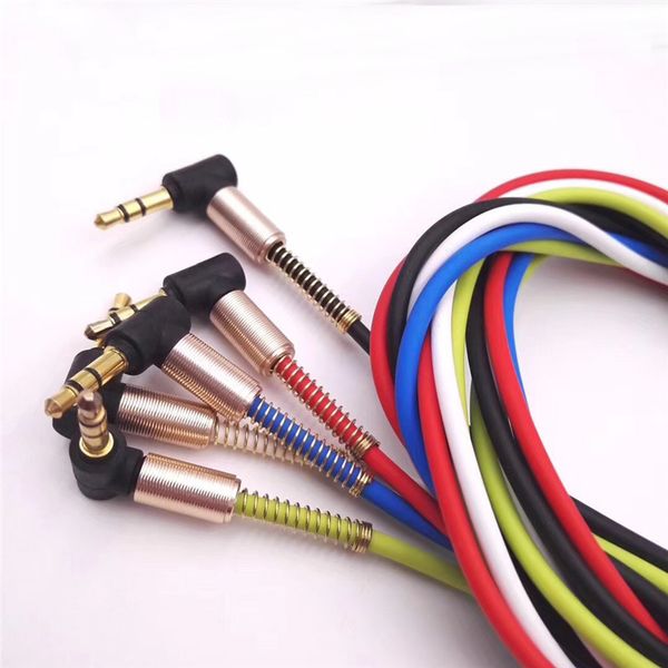 Right Angle Aux Cord 4 Foot Universal 3.5mm Auxiliary Audio Cable New