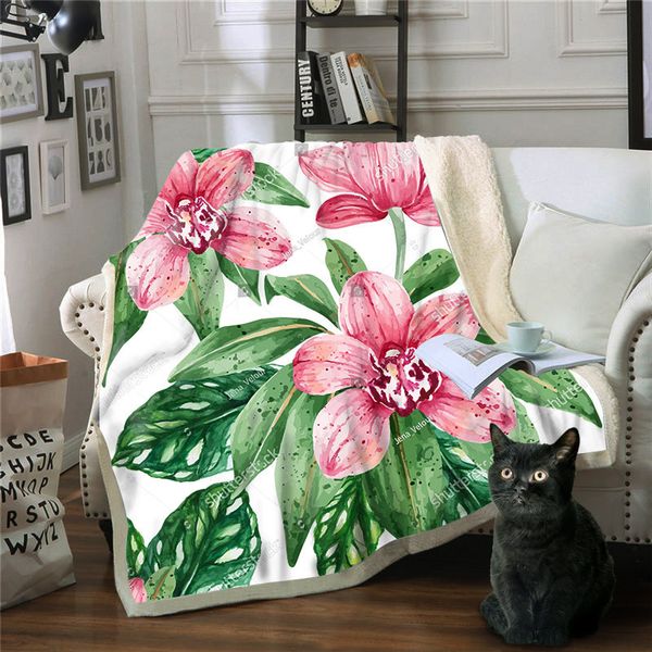 

blanket flower throw blanket fleece deken manta sofa manta cama colcha de cama casal cobertor drop shipping