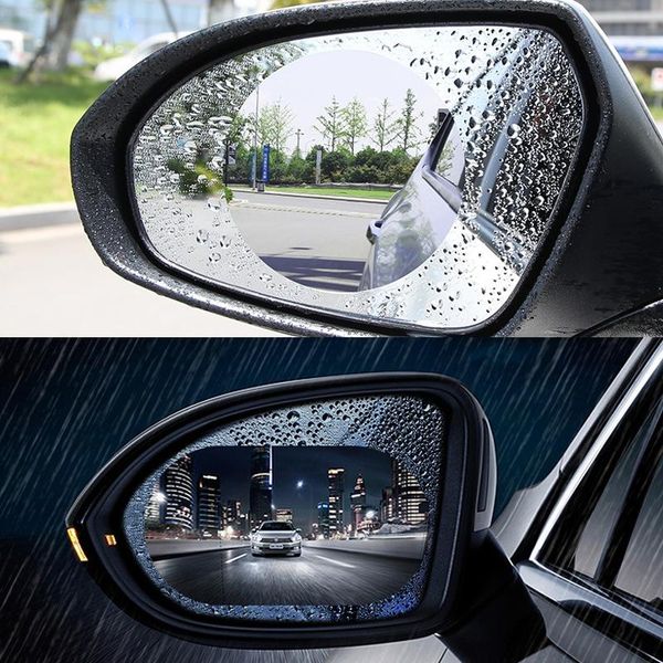 

60pcs 0.12mm car rearview mirrors glass rainproof fog window film anti-fog mirror car film window waterproof rainproof protective film