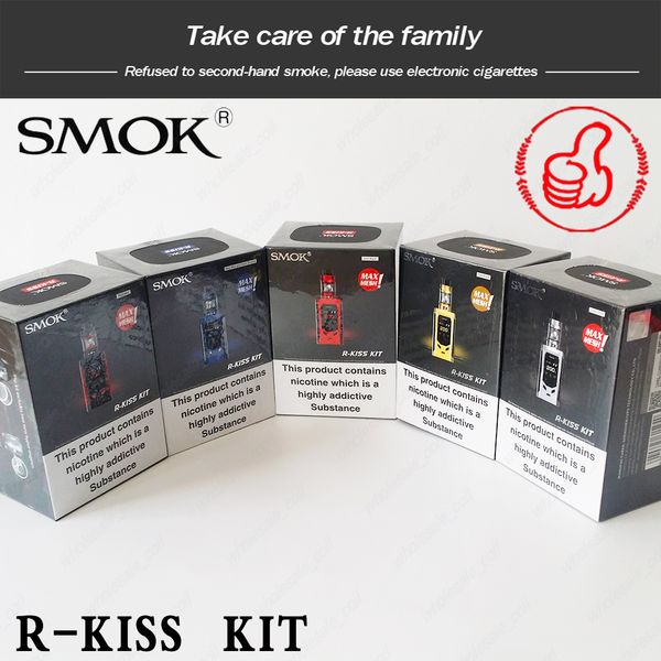 

100% Original Smok R-Kiss 200W Kit with TFV-Mini V2 Tank S1 Single Mesh Coil Powered by Dual Battery Mod PK Pico Swag E-Cigarettes Kits