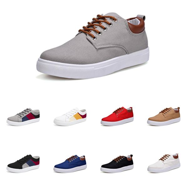 

мужская обувь no-brand canvas spotrs вскользь тапки белый черный обувь красный серый хаки голубой мода новый стиль 219, Black