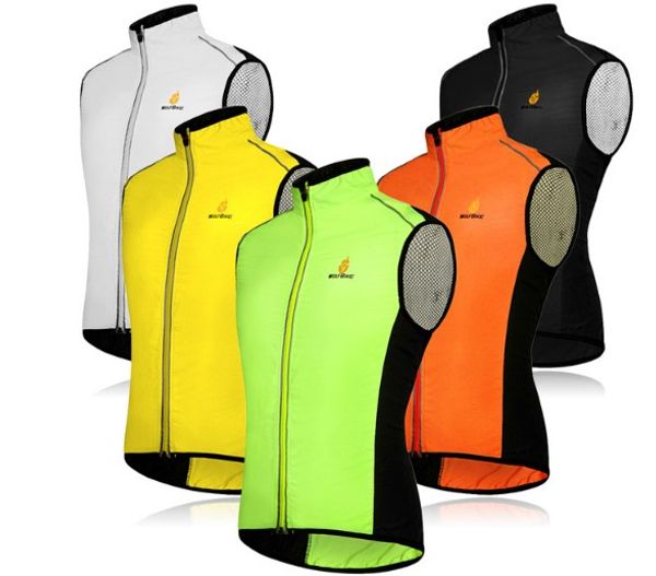 

2020 new cycling vest windproof breathable cycling vest sleeveless for sale, Black