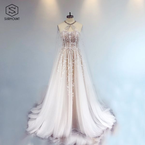 

surmount new design two pieces with cloak beading luxury evening dresses beautiful crystals girls dresses cerebrity, Black