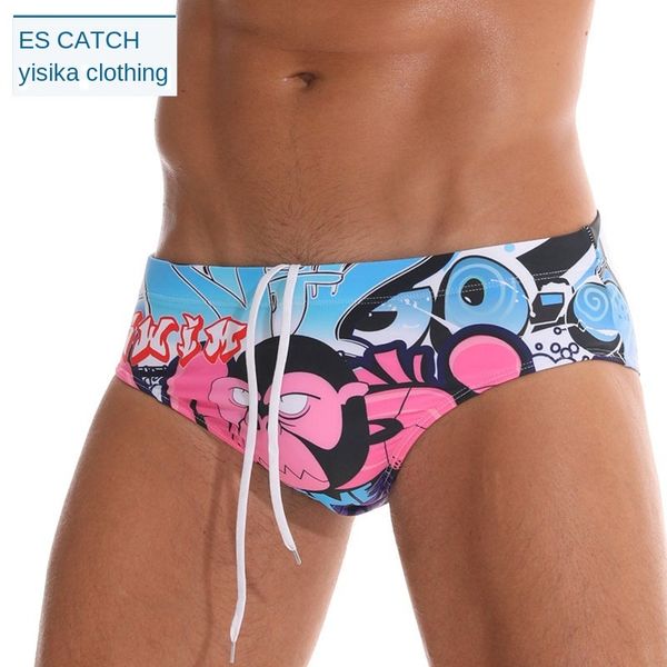 

дизайнер мужской мужской дизайнер escatch мультфильм плавках праздник горячие весенние шорты, Black