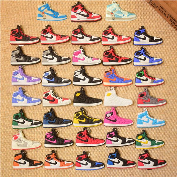 

sneaker key chain joint co-брендинговой брелка новых брелок концессия аксессуары для сумки сотового телефона ремни рюкзак 38 стилей, Silver