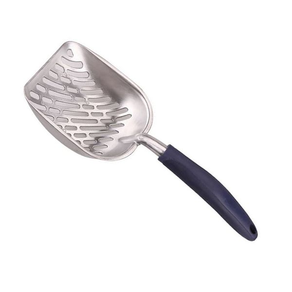 

large metal cat litter scoop aluminum alloy pet kitty litter scoop durable grip sift kitty dog pooper scooper with long handle