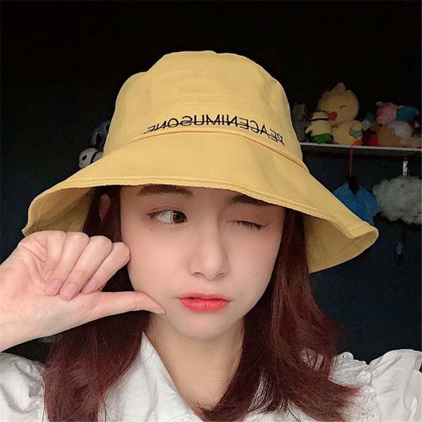 

fisherman's hat girl daisy fashion sweet korean version of sun shade students with sun screen red basin hat ws-2202