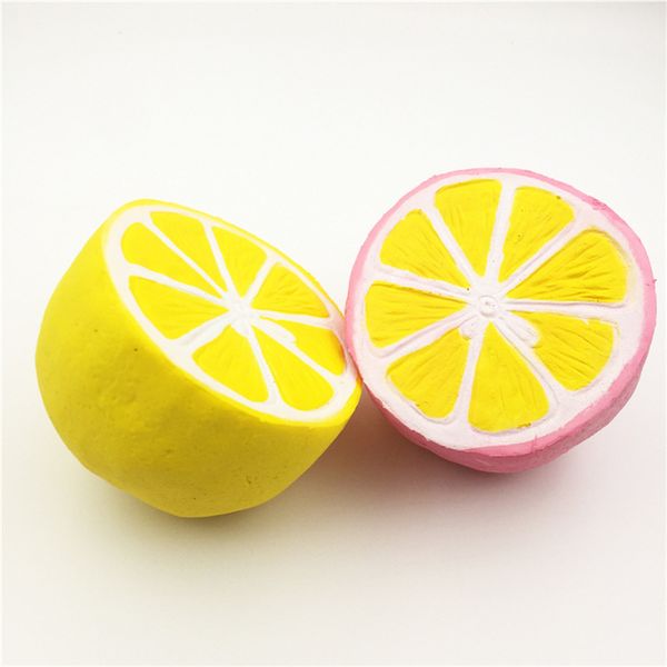 

11cm jumbo squishy half lemon fruit scented super slow rising cream toy 4.3
