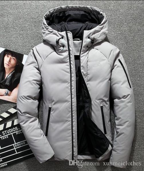 

mountain baltoro winter jacket blue white down jacket men women winter feather overcoat jacket warm coat#042, Black
