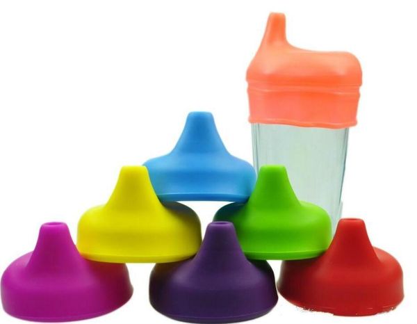 

new silicone sippy cover lids fda grade soft silicone elasticity siut for kids mug glass cup silicone pipette cap