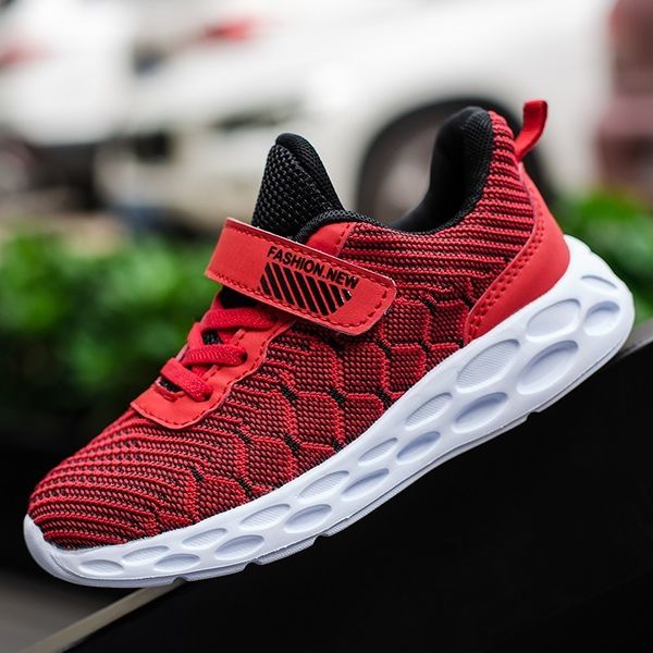 

весна / осень детская обувь мальчики спортивная обувь мода повседневная дышащие открытый детские кроссовки легкие девушки бег сапато, Black