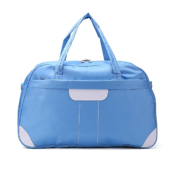 

oxford handbags new wave of female high-capacity travel bag hand luggage bag travel bag fitness package shipping, Blue;pink