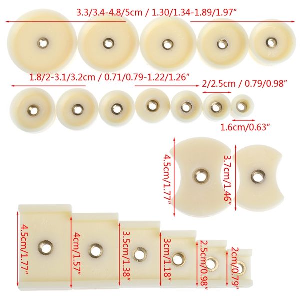 

20 pcs watch back press fitting dies repair kit round rectangular