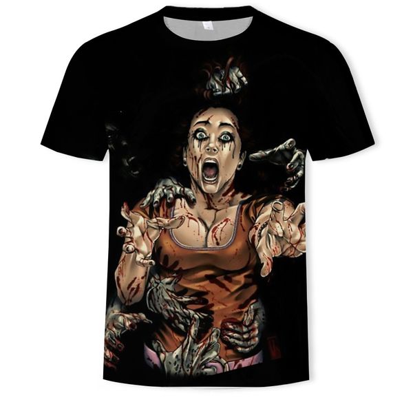 

mens designer short-sleeved round collar 3dt shirt printing, White;black