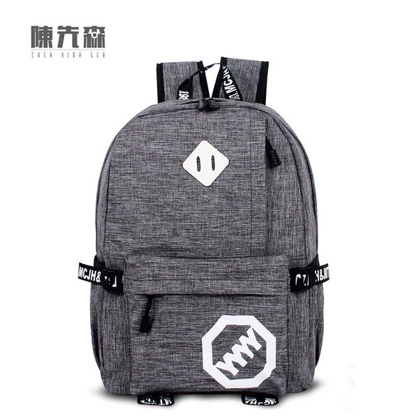 

school wind students bag men and women korean version of schoolbag computer leisure backpack travel backpack simple