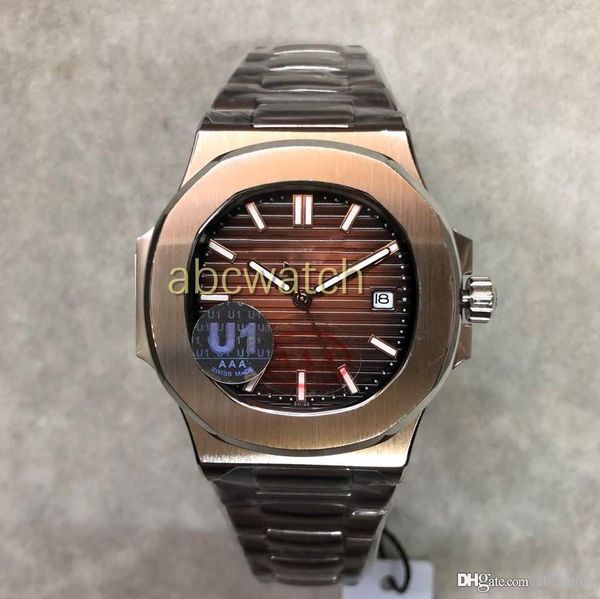 

luxury watch 40mm automatic watch 316l stainless steel sapphire glass machinery 6 styles 5711 series, Slivery;brown