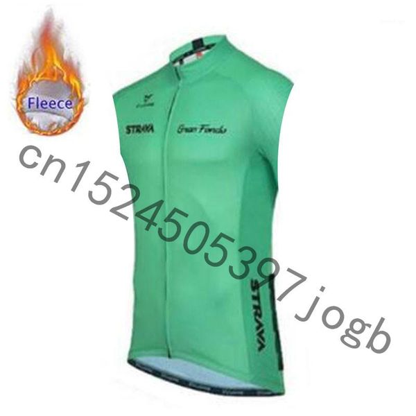 

strava winter thermal термальная безрукавка велоспорт жилет мужчины теплый флис велоспорт трикотажные изделия/ велосипедная одежда / gilet c, Black