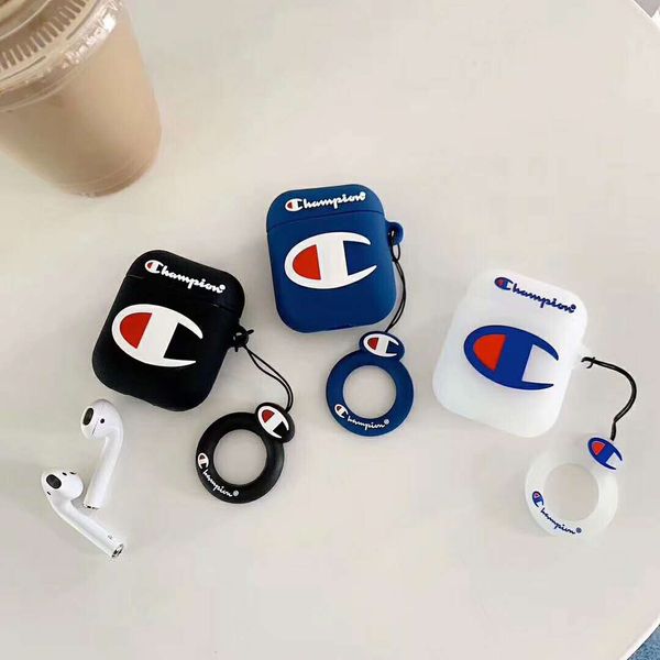 

wholesale designer pu leather for airpods cases protective cover hook clasp keychain anti lost fashion earphone case protector