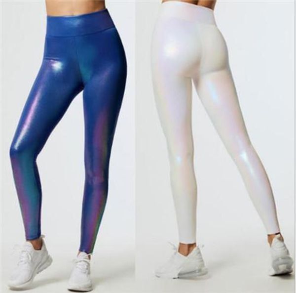 

womens leggings capris pencil pants fashion high waist tight fitting jogging womens reflective pants, Black;white