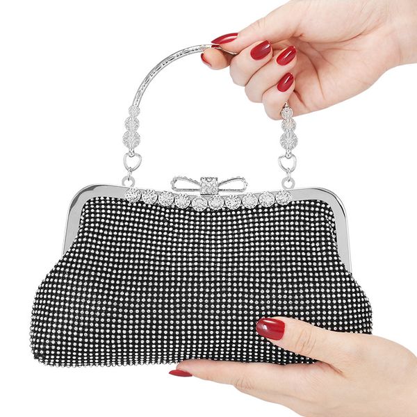 

portable dinner bag fashion hand holding banquet bag women's chain with diamond evening women dress evening clutch bags